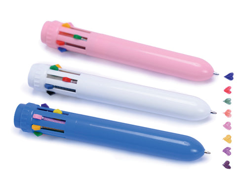 BOLÍGRAFO DE PLÁSTICO MULTI TINTAS ARCOÍRIS A3096