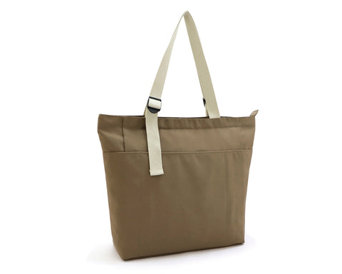 BOLSA DE POLIÉSTER CON ASAS DE ALGODÓN OLIVO A3116