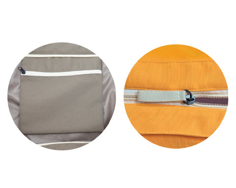 BOLSA DE POLIÉSTER CON ASAS DE ALGODÓN OLIVO A3116