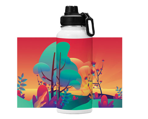 TERMO DE ACERO INOXIDABLE DE SUBLIMACIÓN 1200 ML SUBLI MEGA KYLO A3127