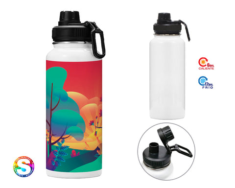 TERMO DE ACERO INOXIDABLE DE SUBLIMACIÓN 1200 ML SUBLI MEGA KYLO A3127