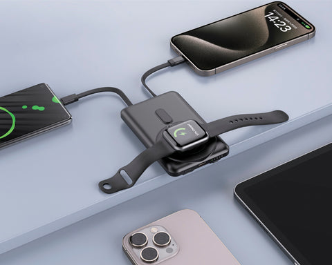 BATERÍA INALÁMBRICA 3 EN 1 CON SOPORTE CAP 5000 mAh MAGNETIC A3140