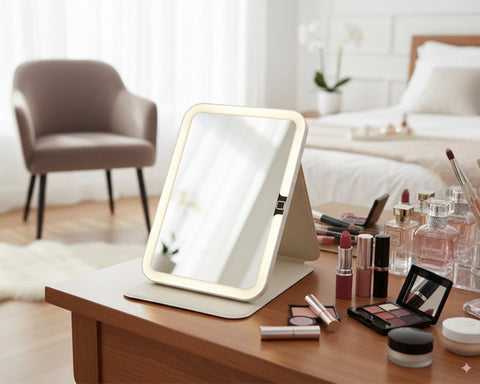 ESPEJO RECARGABLE CON LUZ LED IXCHEL A3169