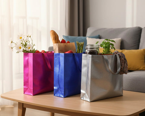 BOLSA DE NONWOVEN METALIZADO GLEAM A3188
