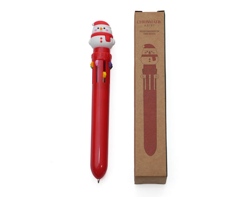 BOLÍGRAFO MULTITINTAS CON FIGURA NAVIDEÑA CHRISMATIK A3197