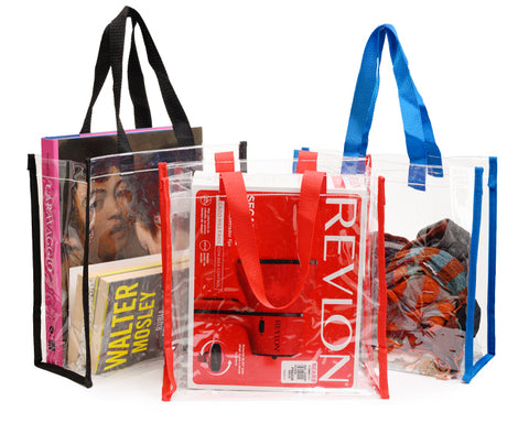 BOLSA TRANSPARENTE CON ASAS DE COLOR CLARIS A3207