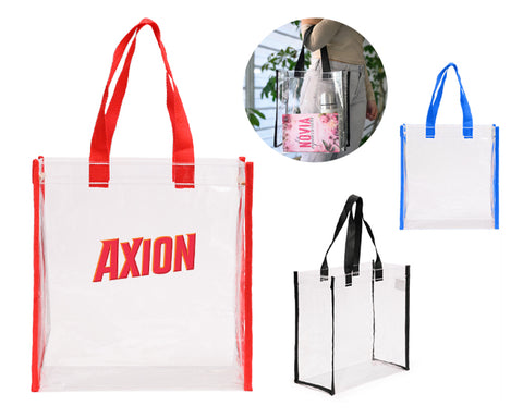 BOLSA TRANSPARENTE CON ASAS DE COLOR CLARIS A3207