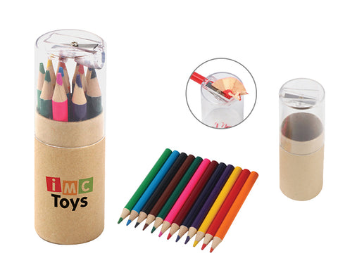 12 LÁPICES DE COLORES CON ESTUCHE SÚPER COLOREANDO A3227