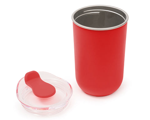 TERMO ACERO INOX / PLÁSTICO DE 350 ML MALVA A3239