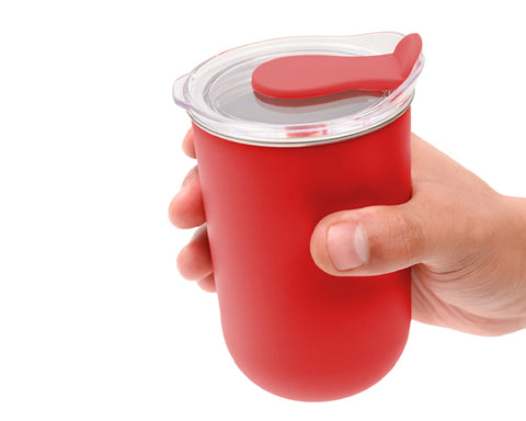 TERMO ACERO INOX / PLÁSTICO DE 350 ML MALVA A3239