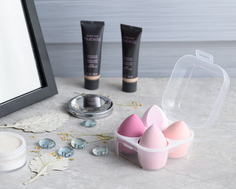 SET CON 4 ESPONJAS PARA MAQUILLAJE YUKI A3245