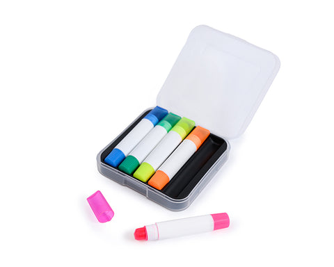 SET DE 5 MARCADORES SÓLIDOS CON ESTUCHE A3273
