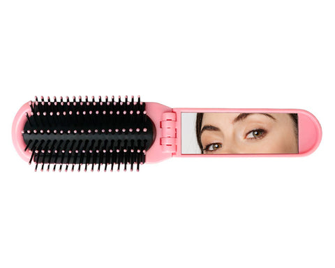 CEPILLO DE BOLSILLO PLEGABLE CON ESPEJO CAPELLI A3281