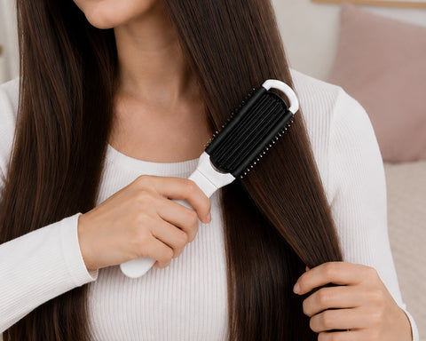 CEPILLO DE BOLSILLO PLEGABLE CON ESPEJO CAPELLI A3281