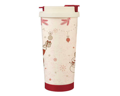 TERMO NAVIDEÑO DE ACERO INOXIDABLE DE 500 ML SANTA A3301