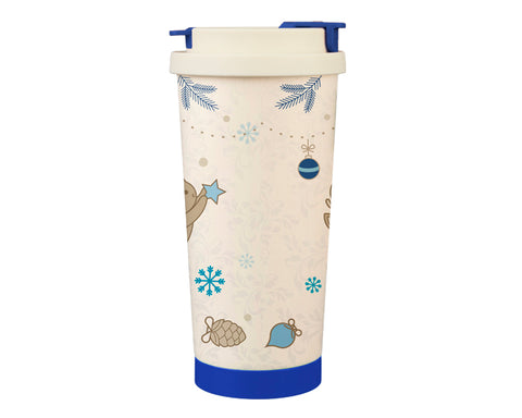TERMO NAVIDEÑO  DE ACERO INOXIDABLE DE 500 ML COMETA A3303