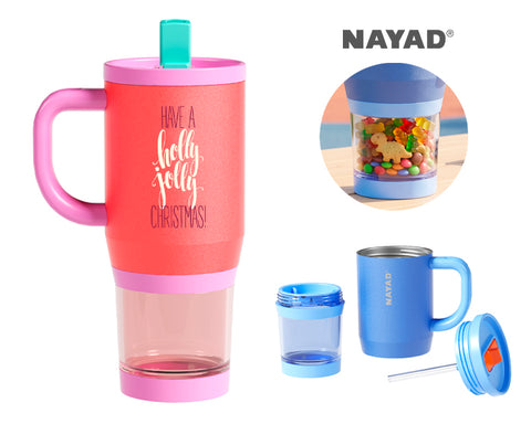 TERMO NAYAD DE ACERO INOXDE 266 ml CON VASO INFERIOR HYDROSTASH A3304