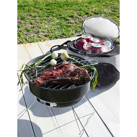 ASADOR CON HIELERA CAMPING BBQ 002