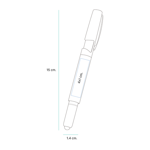 BOLÍGRAFO MULTIFUNCIONES DE PLÁSTICO CON LUZ MEYBOD BL-094