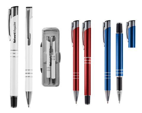SET DE BOLIGRAFOS DE ALUMINIO CON ESTUCHEDE PLÁSTICO SYMPHONY BM5977
