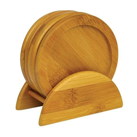 SET COASTERS BAMBOO CAS 55