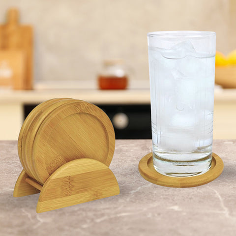SET COASTERS BAMBOO CAS 55
