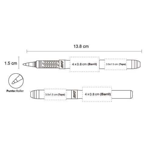 BOLÍGRAFO BIC GRIP ROLLER