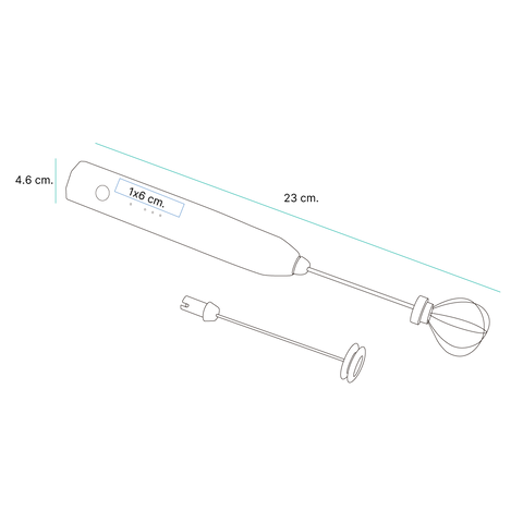 ESPUMADOR RECARGABLE HM-075