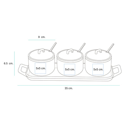 SET DE CONTENEDORES MARINCOLI HM-094