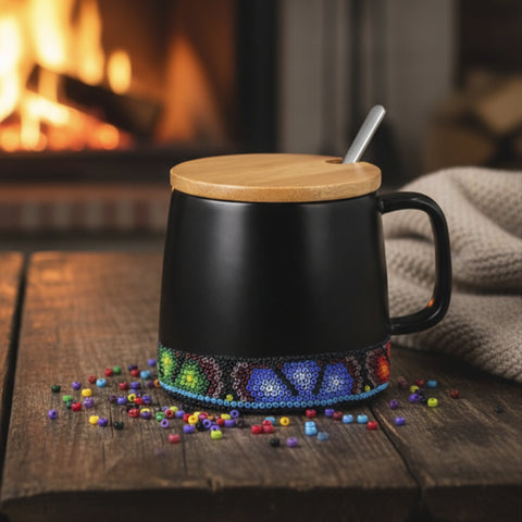 TAZA FRIDA HO 026 HUICHOL