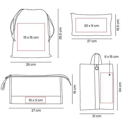 SET ORGANIZADOR DE VIAJE DEVIKA PRO 092
