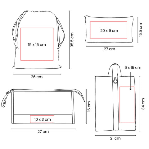 SET ORGANIZADOR DE VIAJE DEVIKA PRO 092