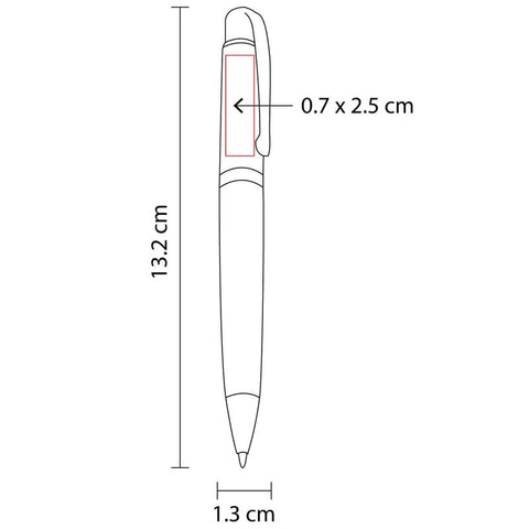 BOLÍGRAFO BURDEOS SH 1355-