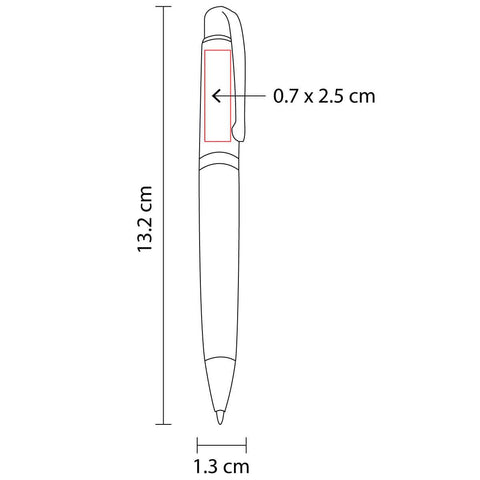 BOLIGRAFO BURDEOS SH 1355