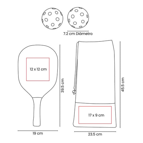 SET DE RAQUETAS ZANE SPO 017