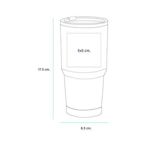 TERMO MAKAU. 600 ML TE-053