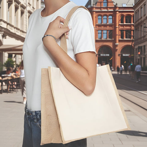 BOLSA DE ALGODÓN Y YUTE YARI C592