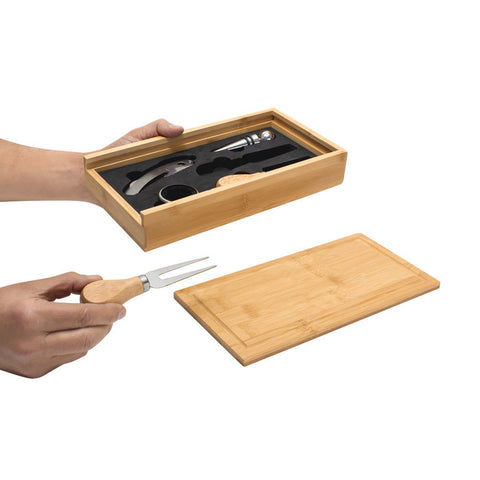 SET DE VINO Y TABLA PARA QUESOS WINCHESTER T708