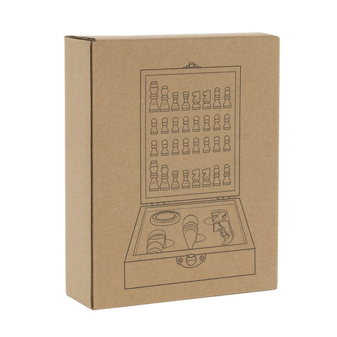 SET DE VINO CON JUEGO DE AJEDREZ CHESSY T667