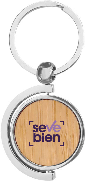 LLAVERO DE BAMBÚ SPIN T648
