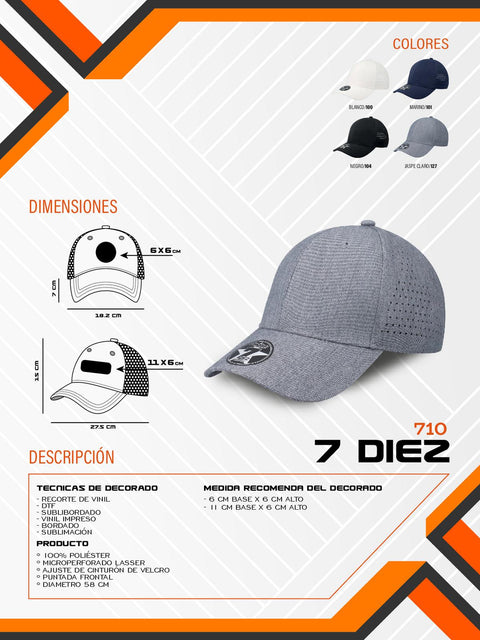 GORRA 7DIEZ D000710