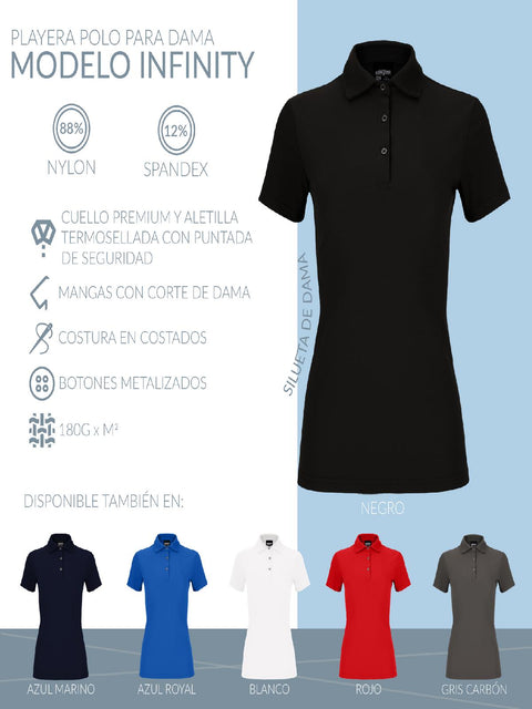 PLAYERA POLO INFINITY DAM P000510
