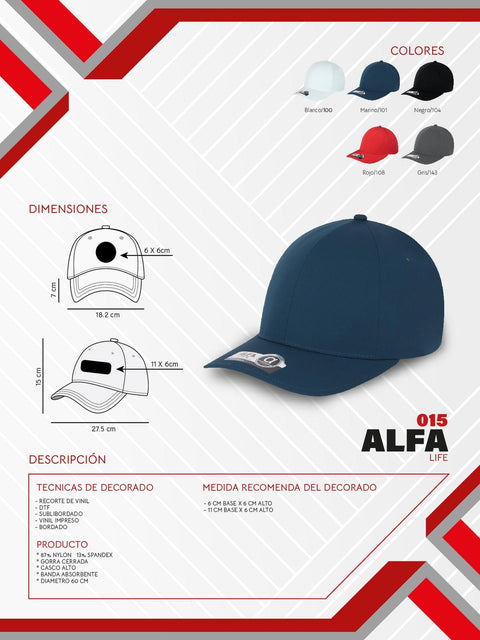 GORRA PREMIUM ALFA LIFE FC00015