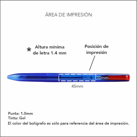 BOLÍGRAFO DUET TRANS TINTA ROJA/AZUL DUE-TRA