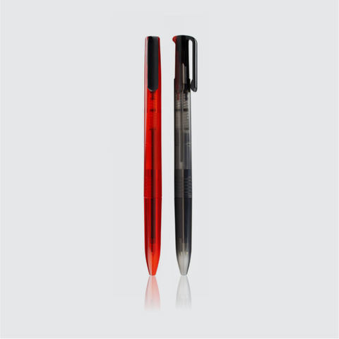 BOLÍGRAFO DUET TRANS TINTA ROJA/NEGRA DUE-TRN
