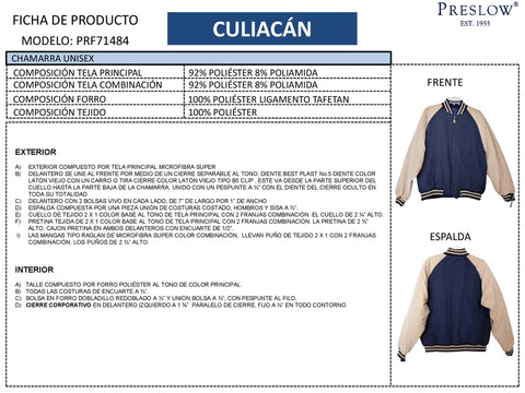CHAMARRA UNISEX CULIACAN PRF71484