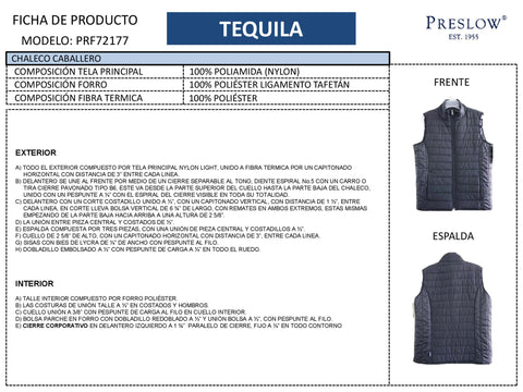 CHALECO CABALLERO TEQUILA PRF72177