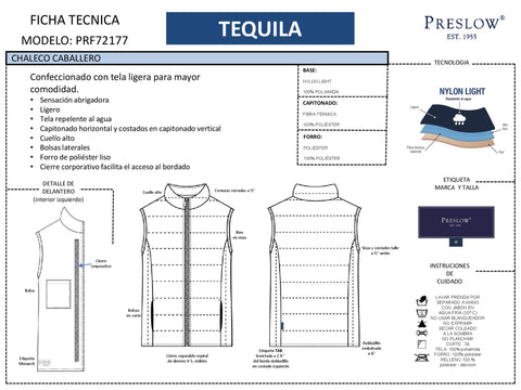 CHALECO CABALLERO TEQUILA PRF72177