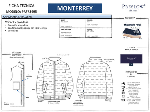CHAMARRA CABALLERO MONTERREY PRF73495