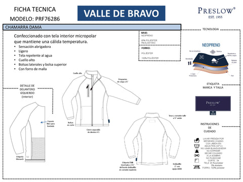 CHAMARRA DAMAS VALLE DE BRAVO PRF76286